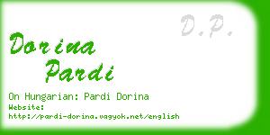 dorina pardi business card